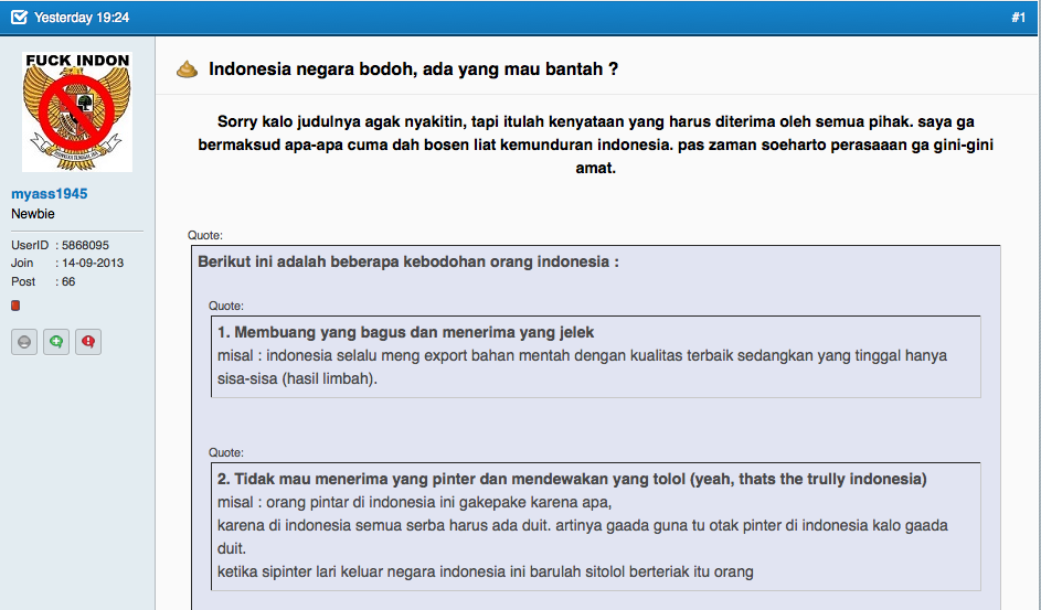 Kalo Ketemu Orang Yg Bikin Akun Ini Tolong LUDAHIN &#91;MENGHINA NKRI&#93;