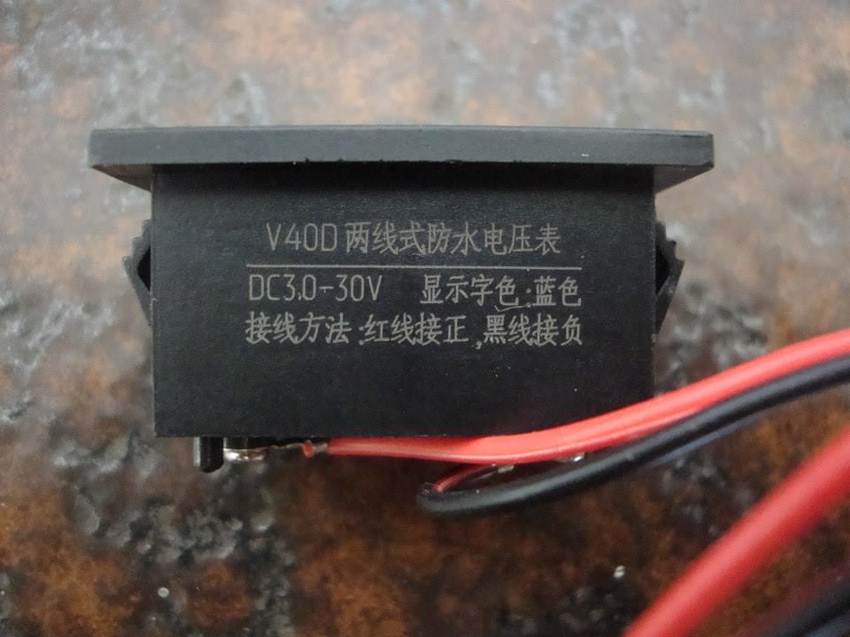 Digital MiNi VoltMeter DC 3.2V-30V BLUE LED Panel