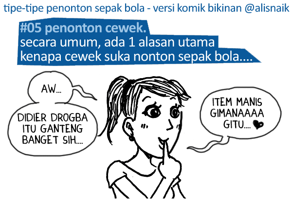 14 tipe penonton sepak bola - versi komik bikinan alisnaik 