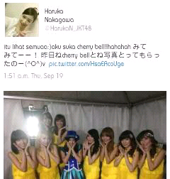 Haruka jkt48 ngefans Cherybelle