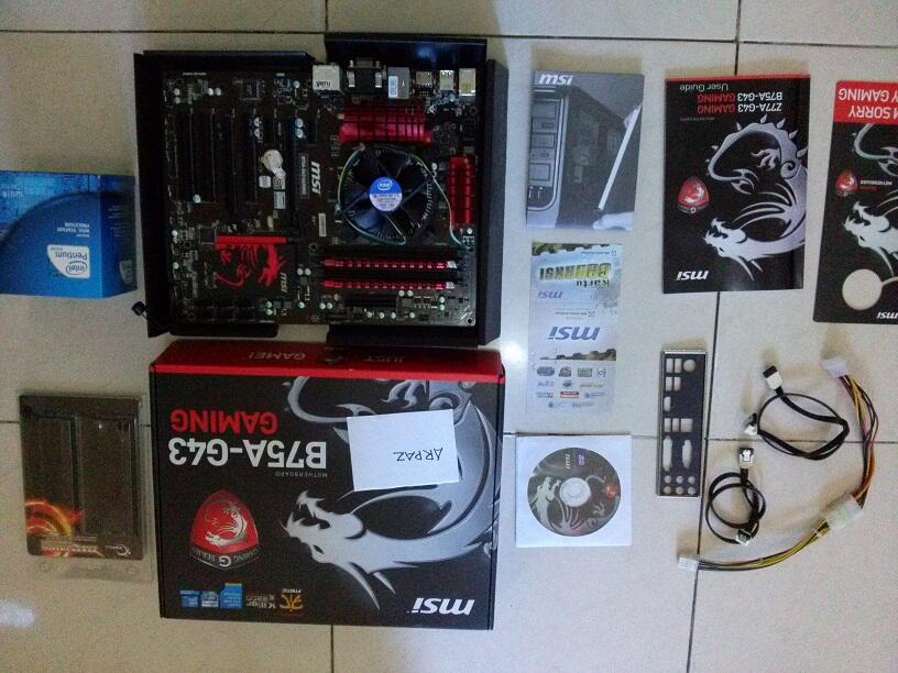 i3 2120 + MSI B75A-G43 Gaming + ripjaw kitt ddr 1600