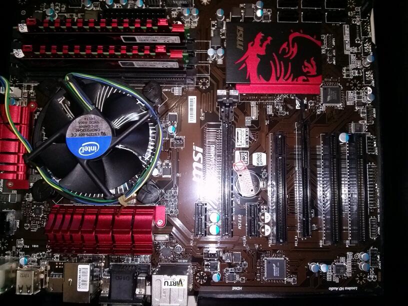 i3 2120 + MSI B75A-G43 Gaming + ripjaw kitt ddr 1600