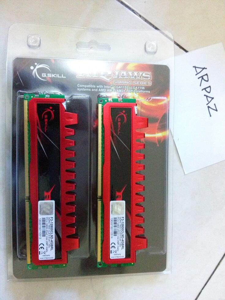 i3 2120 + MSI B75A-G43 Gaming + ripjaw kitt ddr 1600