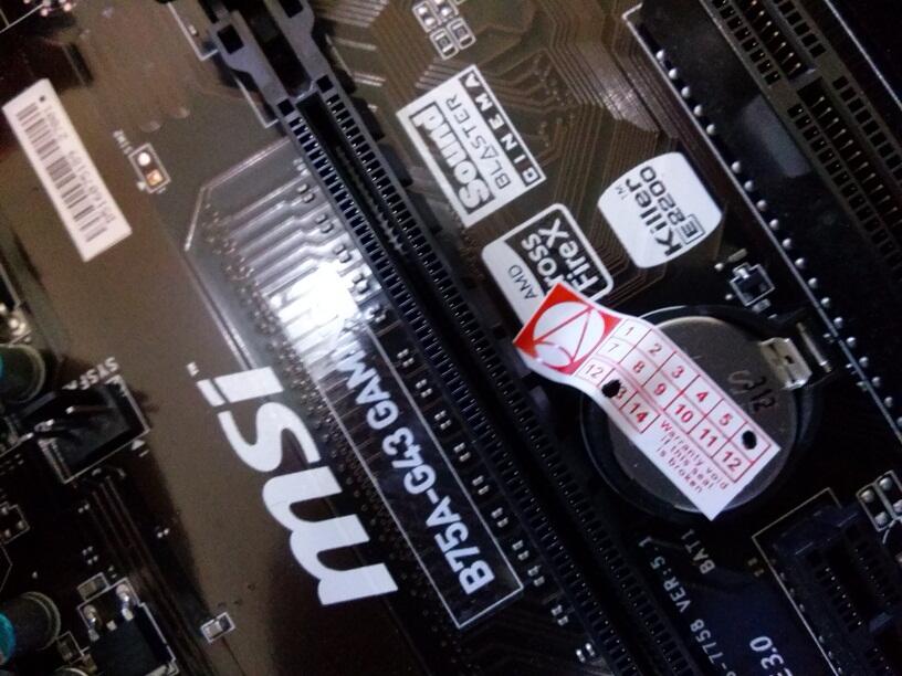 i3 2120 + MSI B75A-G43 Gaming + ripjaw kitt ddr 1600