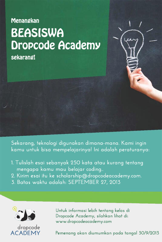 Belajar Programming GRATIS dengan Beasiswa!!