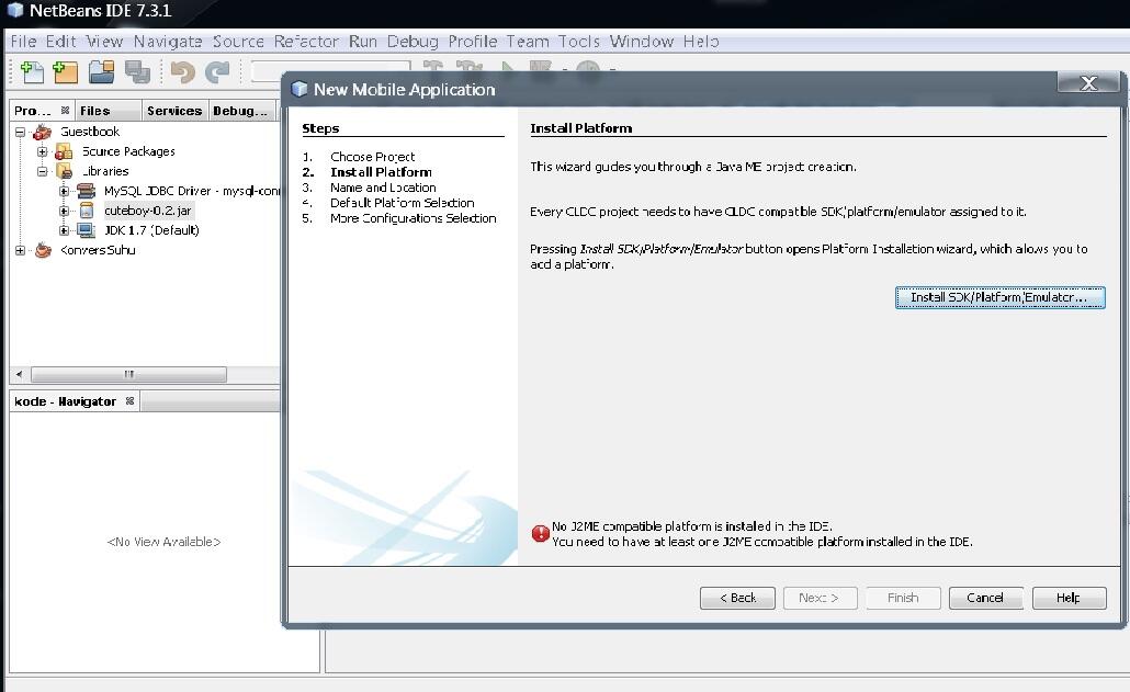 &#91;HELP&#93; Cara instal platform buat Java ME. Gmna,gan?