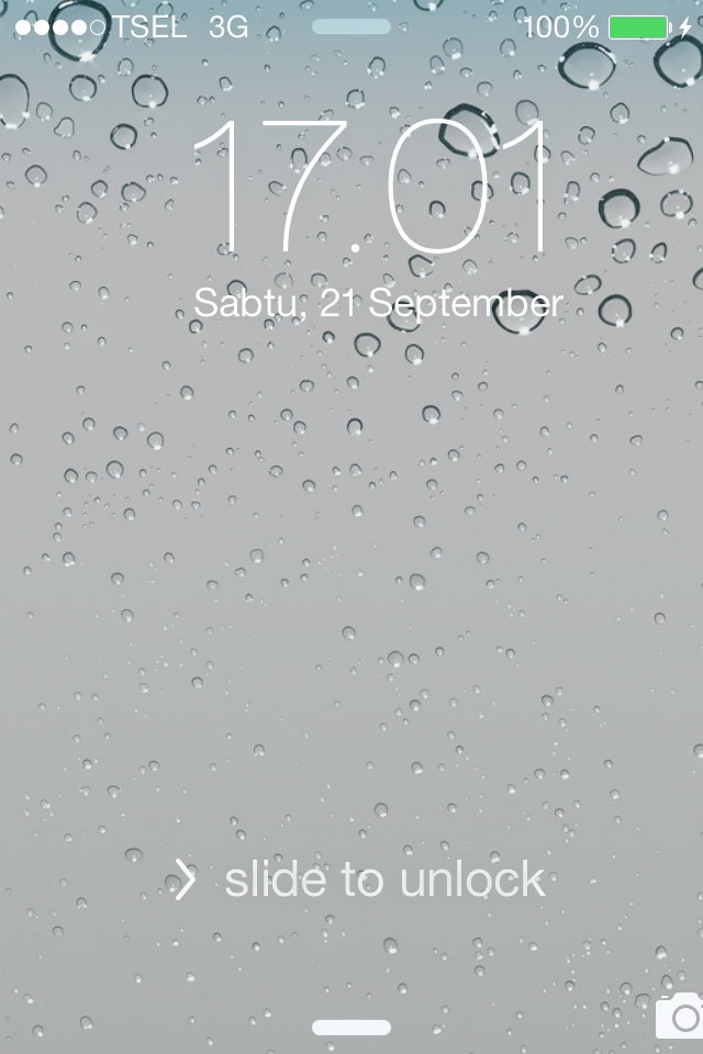 Penampakan IOS 7 yg baru aja ane update
