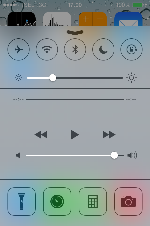 Penampakan IOS 7 yg baru aja ane update