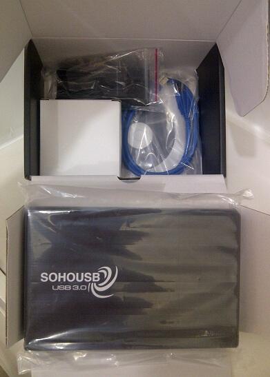 SOHOUSB 2.5" 3.5" SATA USB 3.0 Harddisk External HDD Enclosure / Case (Top Quality)