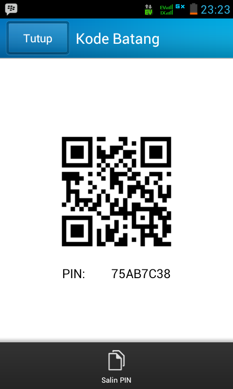 Nyoh gan, BBM for Android ane udah aktip