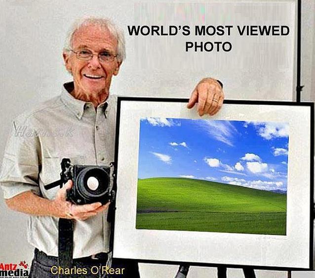 inilah gambar dan lokasi asli wallpaper win xp di buat