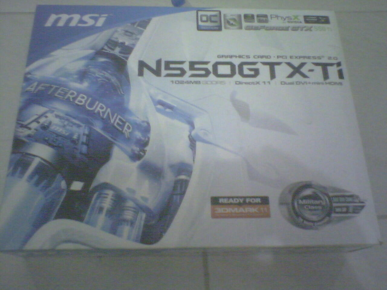 VGA NGTX 550 TI OVERCLOCK AFTER BURNER MSI
