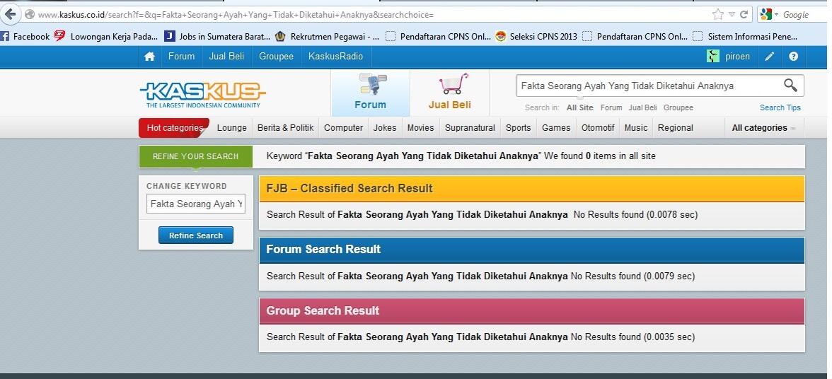 Fakta Seorang Ayah Yang Tidak Diketahui Anaknya