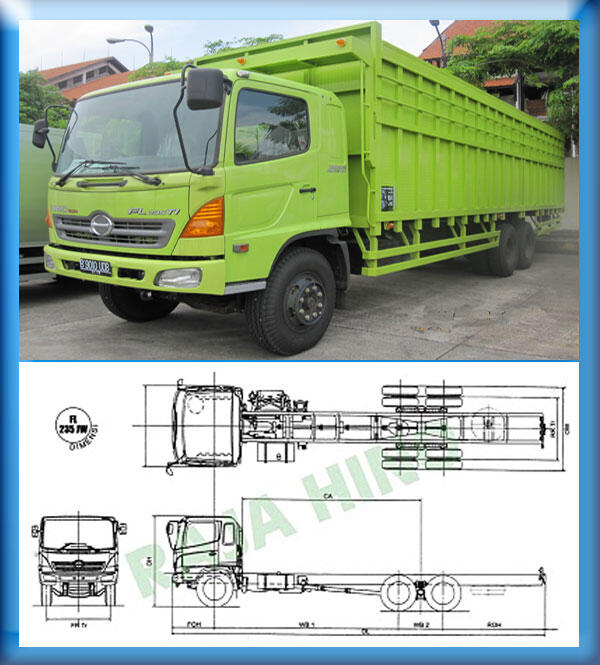 Terjual Truck Hino Ranger FL 235 JW 6x2 Tronton 10 Ban 