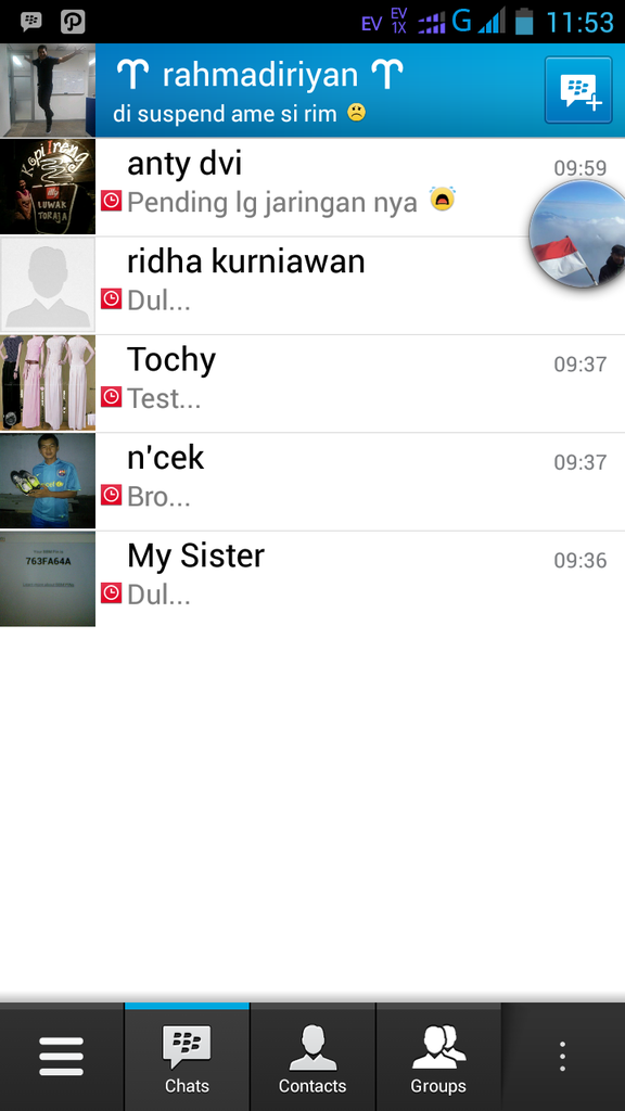 Share pengalaman sehari pakai BBM di Android