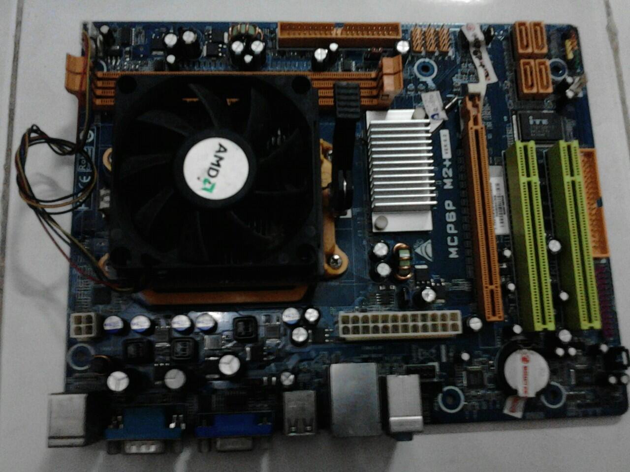 KUMA 7750 BE + BIOSTAR MCP6P M2+ OB NVIDIA 6100 SUPPORT PROCIE AM3 CM 400RB (JOGJA)