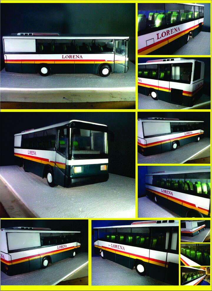 Miniatur Bus Lorena Jadul (Karoseri GMM)