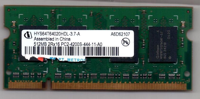 Memory RAM KINGSTON SODIMM DDR 2 PC2-6400, 2GB, untuk Laptop/Notebook/Netbook BANDUNG
