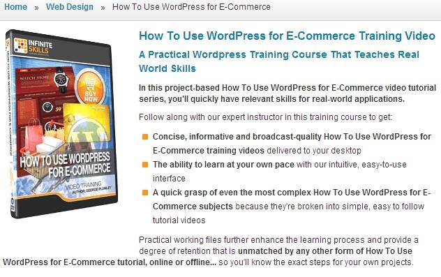 Video Training : How To Use WordPress for E-Commerce Training Video