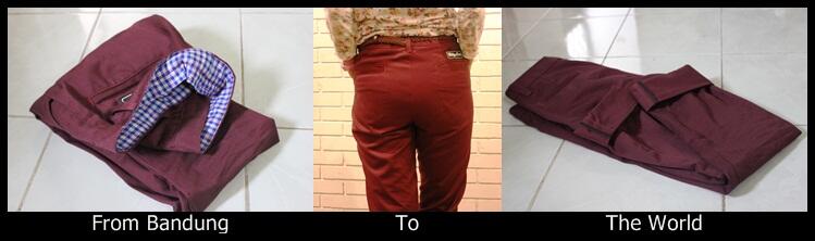 Bandung Coret Women and Men Chino Pants