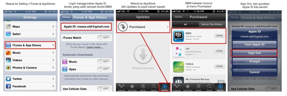 Buat yang (masih) pengen install BBM di iOS masuk