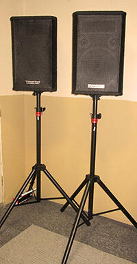 mixer, mic, speaker