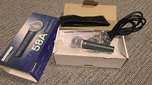 mixer, mic, speaker
