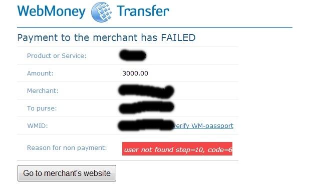 WEBMONEY akun error &amp; solusi