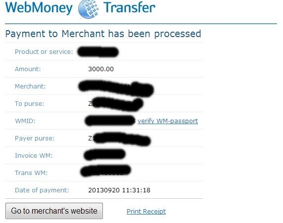 WEBMONEY akun error &amp; solusi