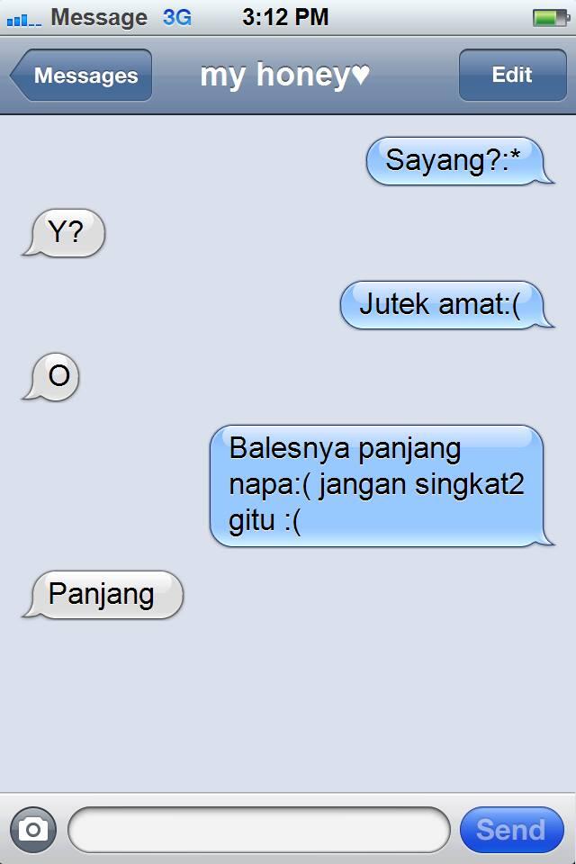 Apakah ada yang salah dengan sms gue? :|