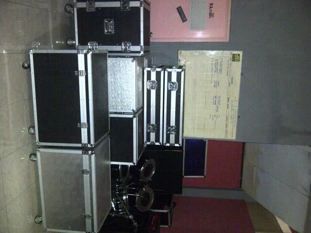 HARDCASE ALUMINIUM UTK MIXER ALEN HEATH 24CH, RACK PROCESOR 12U, RD 700, KOTAK KABEL