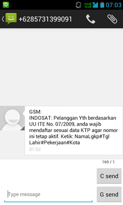 Kumpulan SMS penipuan