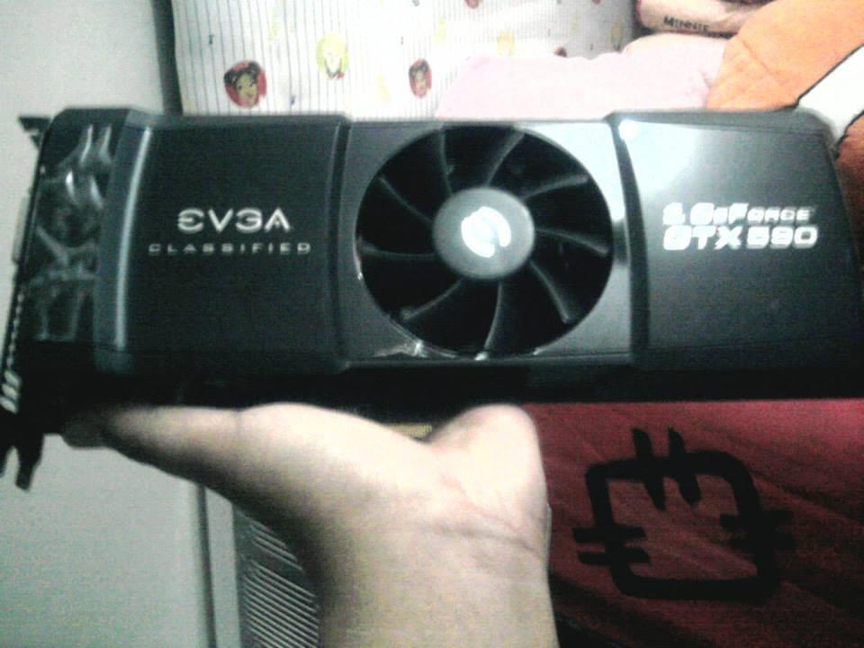VGA CARD EVGA GTX 590 CLASSIFIED (Dual GTX 580) 3Gb 768 bit