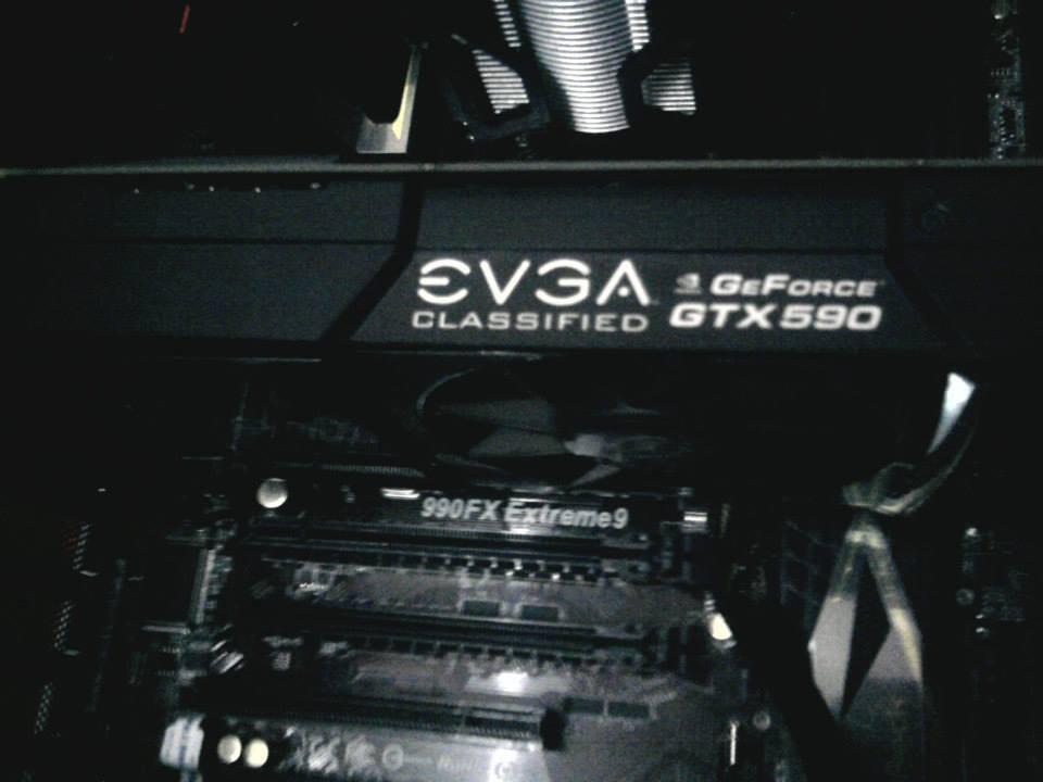 VGA CARD EVGA GTX 590 CLASSIFIED (Dual GTX 580) 3Gb 768 bit