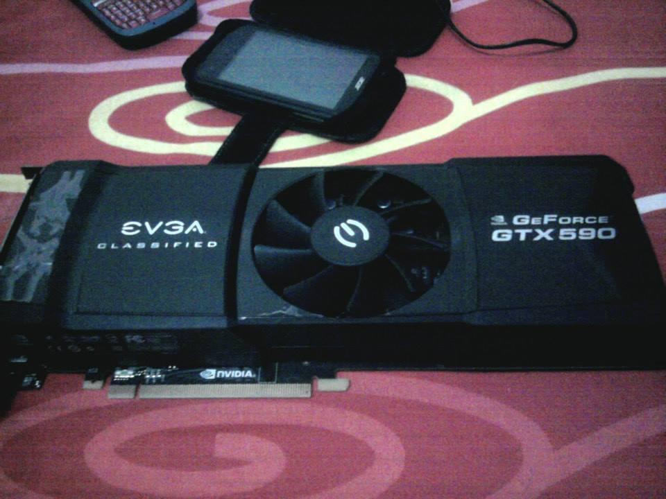 VGA CARD EVGA GTX 590 CLASSIFIED (Dual GTX 580) 3Gb 768 bit