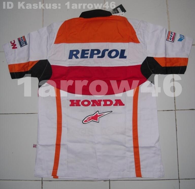 Terjual Kemeja Kaos  Polo  shirt Tim Motogp F1 Repsol 