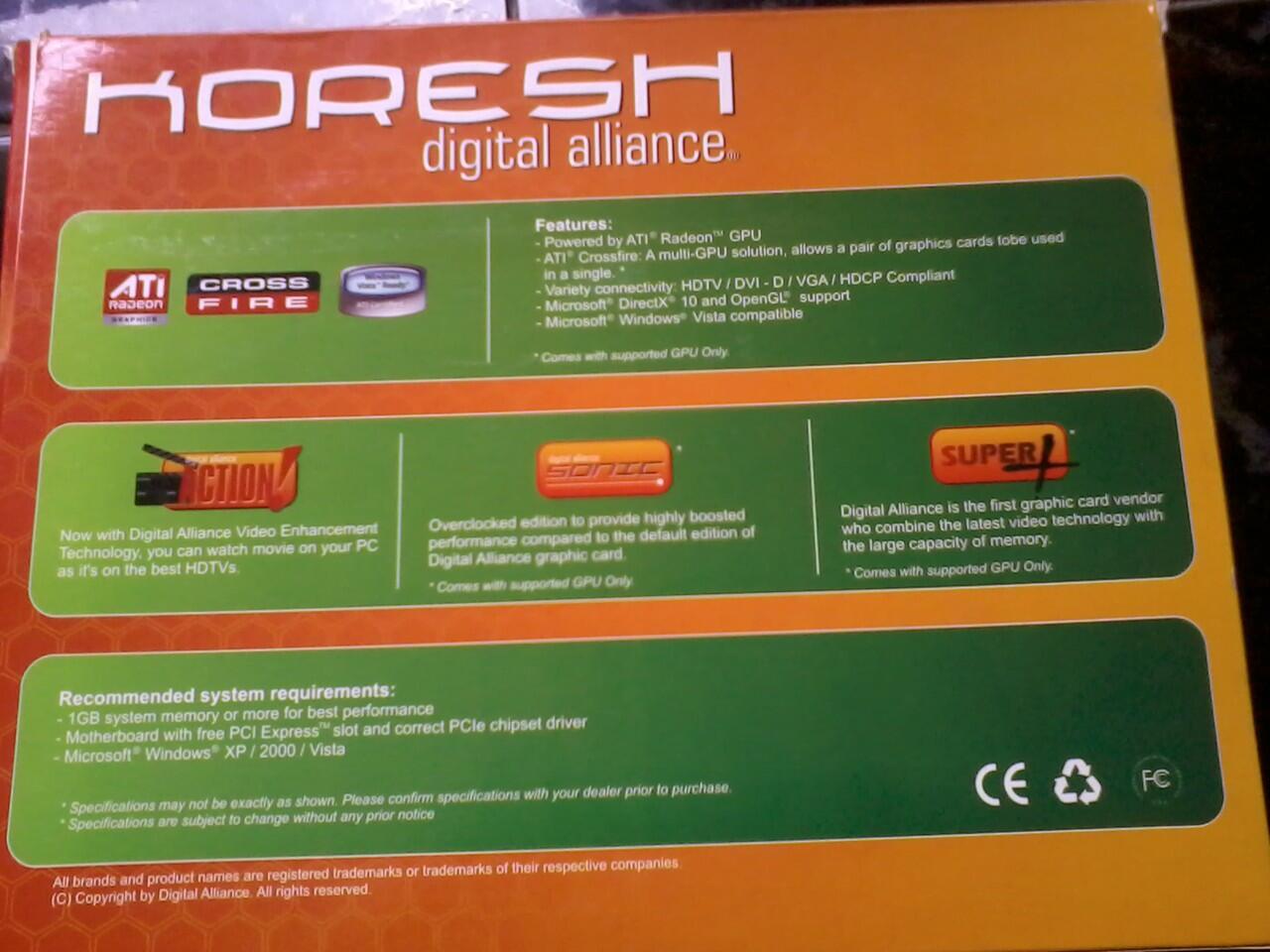 DIGITAL ALLIANCE ATI RADEON HD 5570 1gb 128 bit