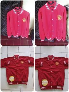 Varsity/Jaket baseball bisa bordir satuan, kaos polos cotton combed sablon rubber
