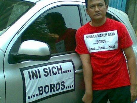 Pakai Kaos 'Nissan March Saya Boros', Aryo Diusir dari IIMS 