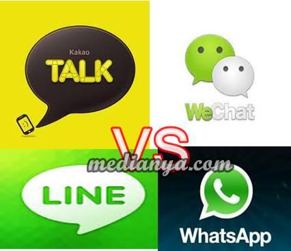 KEUNGGULAN dan KEKURANGAN WECHAT - KAKAOTALK - LINE - WHATS UP