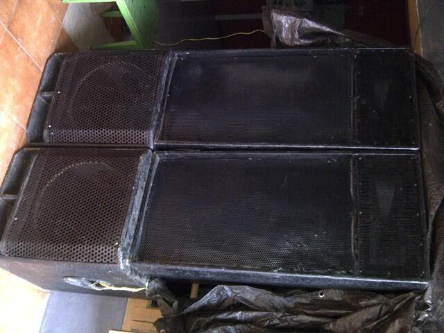 Speaker sound system 3 way 2x15", 2x12"