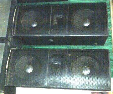 Speaker sound system 3 way 2x15", 2x12"
