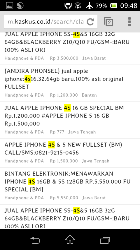 COBA SEARCH 2 HURUF INI DI FJB KASKUS