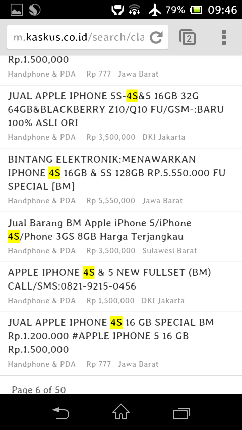 COBA SEARCH 2 HURUF INI DI FJB KASKUS