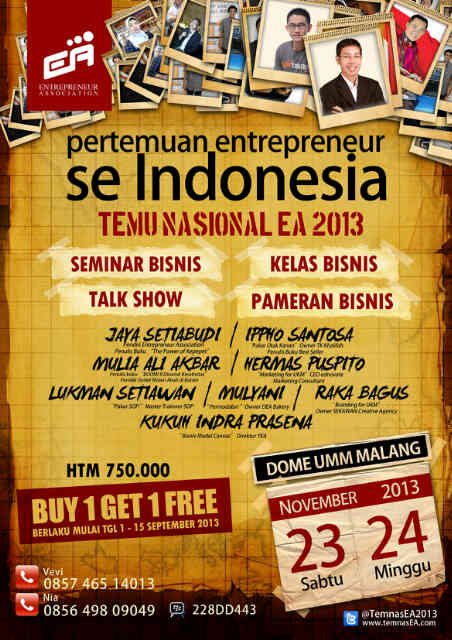 kelas, seminar, talkshow, pameran (all in one)