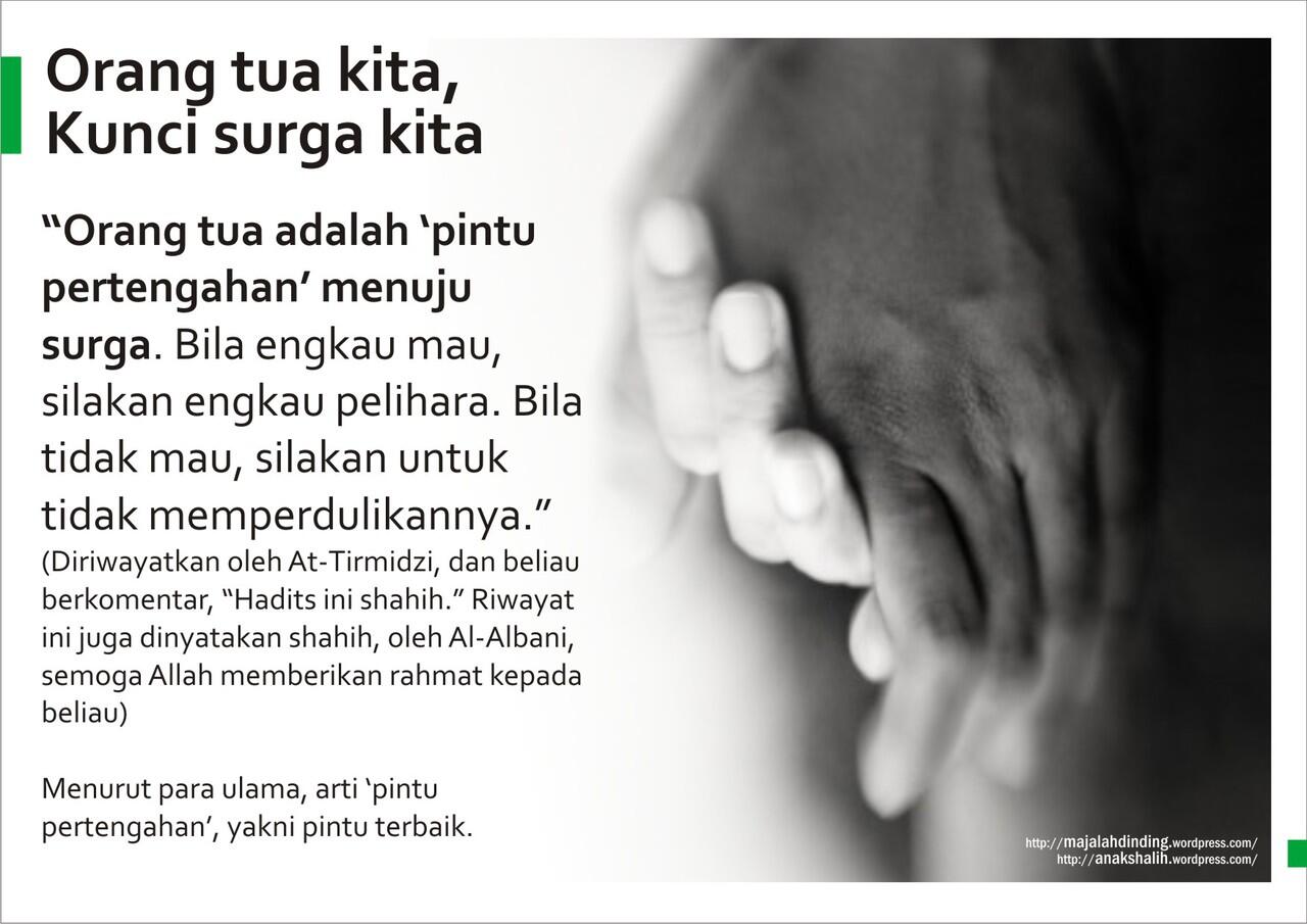 Karuniakanlah Surga Bagi Ayah Ibuku