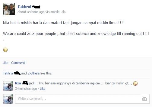 R.I.P English ( Temen FB ane gan)