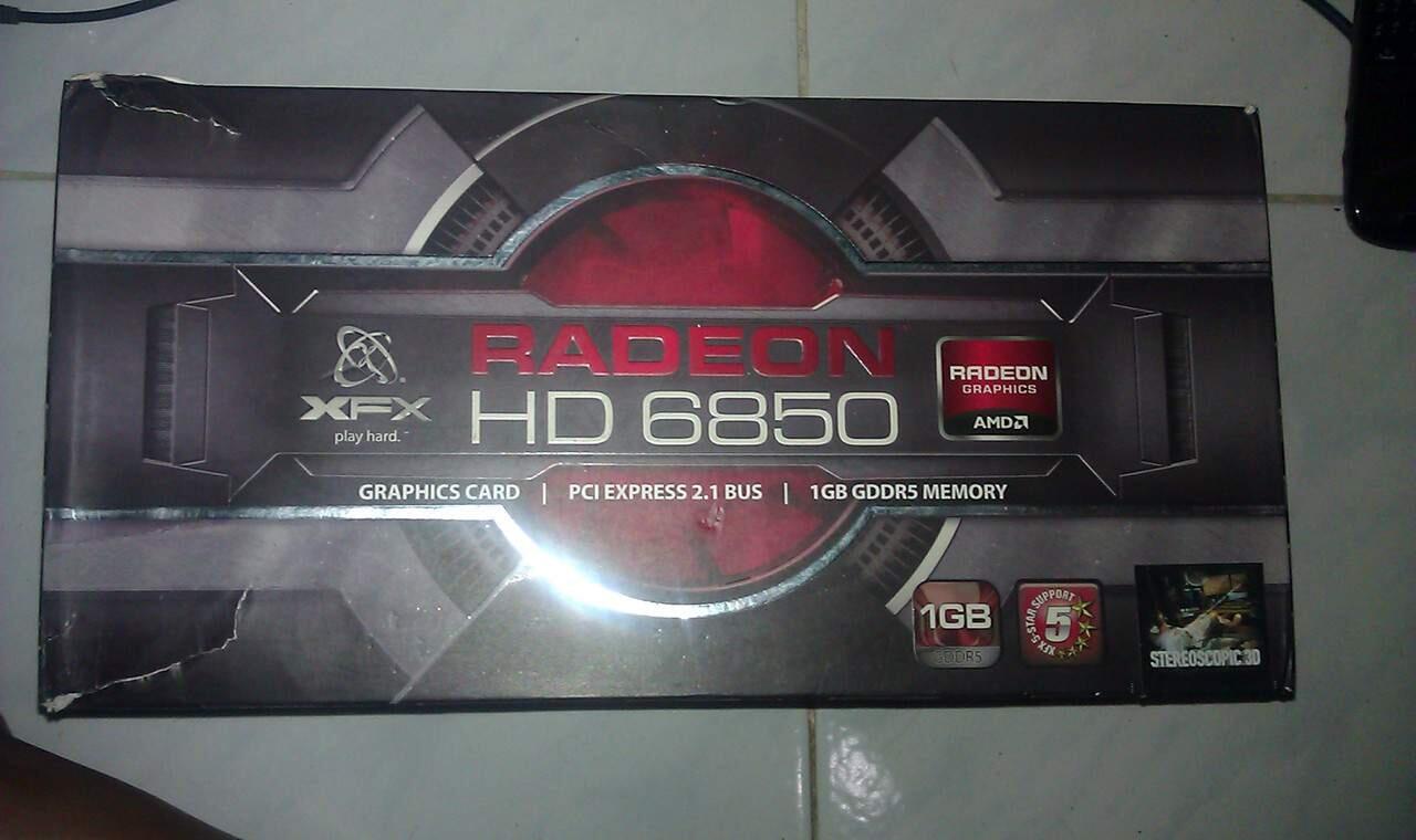 VGA XFX HD 6850 FULLSET