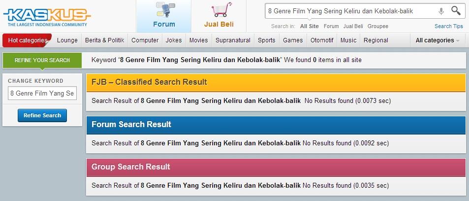 8 Genre Film Yang Sering Keliru dan Kebolak-balik