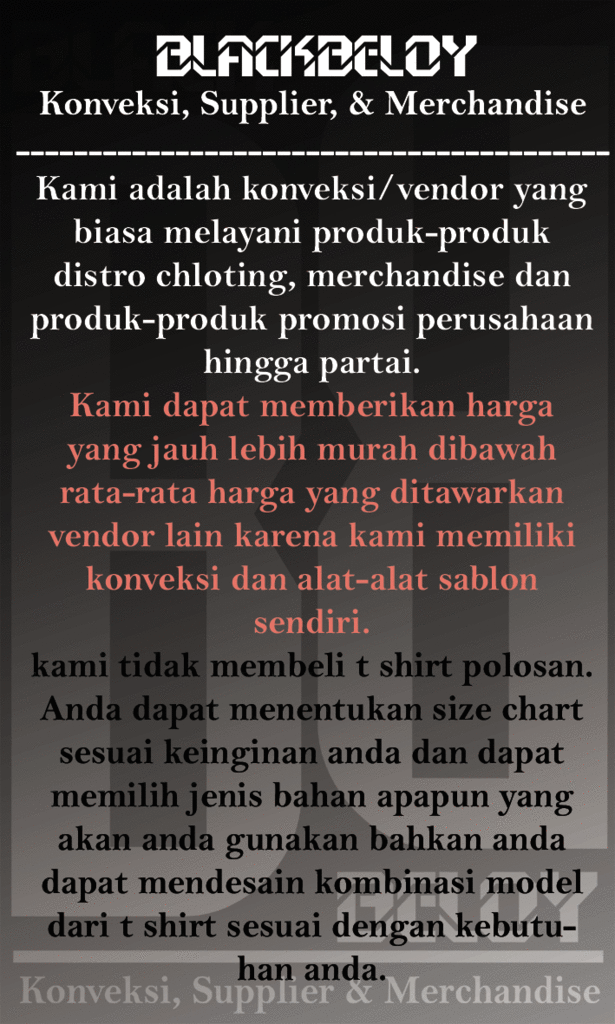konveksi/vendor kaos dan sablon jumlah banyak termurah (broker ayo masuk)
